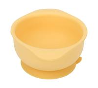 Yinhing Bol d'aspiration en Silicone pour Enfants et Personnes âgées, Conception sans Basculement à Haute Température, Matériau en Silicone Souple et Sûr, Familles Idéales (YELLOW)