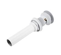 Yinhing Bouchon pour Canalisation à Revêtement Blanc en Laiton de qualité Supérieure, avec Trou de Trop-plein, pour évier de Cuisine et de Salle de Bains, Installation Facile