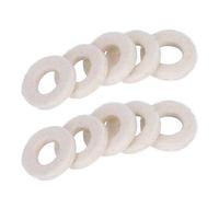 Yinhing Bouchons de Soupape de Trompette, Laveuses en Feutre Remplacement de Trompette Accessoire 10pcs Valve en Feuilles Coussin Cushion Bouton de Sangle de Guitare Cushion Coup de Guitare