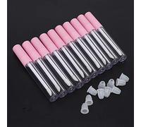 Yinhing Bouteilles de Brillant à Lèvres Rechargeables Tubes de Baume à Lèvres Vides Contenants de Maquillage à Faire Soi-même Transparents Anti-fuite 10 (Nouveau bouchon de poudre (flacon