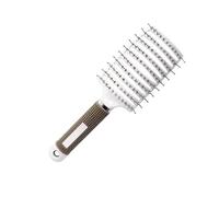 Yinhing Brosse à Cheveux à Pointe Sphérique, Dents Rondes Incurvées, Ventilées, Démêlantes, Peigne à Cheveux avec Crochet Magnétique, pour Hommes et Femmes, Bouclés et Ondulés (WHITE)