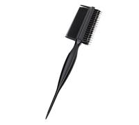 Yinhing Brosse à Cheveux Double Face 2 en 1, Queue de Rat, Peigne Coiffant à Dents Fines, Poignée Ergonomique en Nylon Souple, Queue Conique pour Séparer les Bords, Lisser les Bords