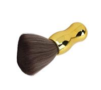 Yinhing Brosse de Barbier pour le Cou avec Nylon Doux pour Balayer les Cheveux du Visage et du Cou, Outil Professionnel pour une Finition de qualité Salon dans un Design doré élégant