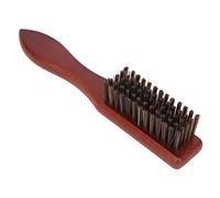 Yinhing Brosse de Décoloration de Barbe pour Hommes, Outil de Coiffure Ergonomique en Bois Composite avec Nylon Portable pour Usage Domestique et Salon de Coiffure