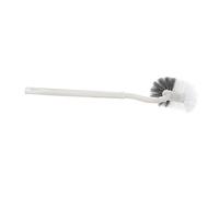 Yinhing Brosse de Toilette Incurvée avec Poignée, Brosse de Cuvette de Toilette Suspendue pour Salle de Bain, Rangement Mural, Poignée Ergonomique, Conception en Plastique (White)