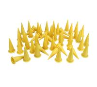 Yinhing Bulle de Cône de Calfeutrage, Pointes de Calfeutrage avec Forme de Cône et Pointe Fine 50pcs PE Plastique Fine Réutilisable Buse de Buse de Calage des Bses de Calage pour la Colle de Mastic