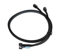 Yinhing Câble de Transfert de Données Haute Vitesse MCIO 8i vers 2*SFF 8643 PCIe 5.0 32GT/s pour Serveurs et Centres de Données Connexion Stable de 80 Cm Idéal pour les Applications Informatiques et