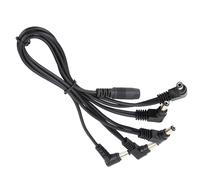 Yinhing Câble en Guirlande d'électrodes à 5 Voies pour Pédales d'effet de Guitare, Adaptateur 'alimentation, Séparateur pour 5 Pédales, Connexion de Suppression du Bruit et Branchement Facile