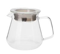Yinhing Cafetière à Verser en Verre de 300ml, avec Poignée Anti-brûlure, Cafetière Chauffante, Pour le Bureau et la Maison, Facile à Utiliser (500ML)