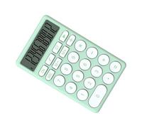 Yinhing Calculatrice de Poche Multifonctionnelle Car Toon avec Grand écran Clair pour Le Bureau, l'école, la Maison, Compacte, Légère, Design élégant de Couleur Blanche (Green)