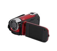 Yinhing Caméra Vidéo 4K, Caméscope, Enregistreur Numérique HD 48mp, avec Rotation à 270 °, Zoom 16X, écran LCD 2.7 Pouces pour Un Tournage Dynamique (Rouge)