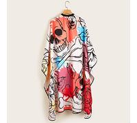 Yinhing Cape de Coupe de Cheveux pour Barbiers Professionnels, Design imprimé Vintage élégant, Cape de Coiffure Statique, Accessoires de Salon élégants pour un Toilettage Effort (Comme montré)