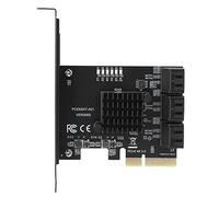 Yinhing Carte D'extension PCIe vers, Adaptateur 6 Ports 3.0 avec Surveillance LED et Puce de Dissipation Thermique, pour 10 Lecteurs Optiques SSD NAS