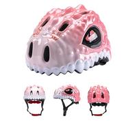 Yinhing Casque de Vélo pour Enfants avec Motif Dinosaure 3D, Respirant, Léger, pour, Cyclisme, Convient à Une Circonférence de 51 à 54 Cm (Pink)