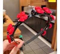 Yinhing Cerceau à Cheveux Mignon, Bandeau à Motif Unique avec 8 Petites Pinces pour Filles, Conception de Dents Antidérapantes, Couleur Vive, Léger pour les Voyages Scolaires en Plein (5# ci-dessous)