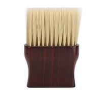 Yinhing Cette Brosse Plumeau pour le Cou Est Dotée D'une Tête Souple et D'un Manche en Bois Massif, Ce Qui la Rend Idéale pour Nettoyer en Douceur les Cheveux Lâches Pendant les Coupes