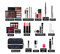 Yinhing Coffret de Maquillage Professionnel avec 24 Pièces de Cosmétiques pour le Visage, les Yeux et les Lèvres, Fêtes de Vacances, Usage Quotidien, Haute qualité (COLORFUL)