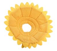 Yinhing Collier de Récupération pour Animaux de Compagnie à la Mode pour Chien et Chat, Cône de Guérison des Blessures, Matériau en Coton Doux avec Crochet, Motif Adorable de Tournesol (Tour de Cou