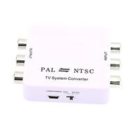 Yinhing Convertisseur de Format PAL/NTSC Adaptateur de Conversion Mutuelle PAL NTSC pour Lecteurs DVD et Systèmes TV Plug Play Résolution 1080P Conception ABS Portable