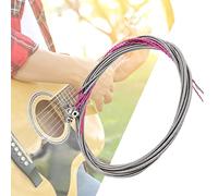 Yinhing Cordes de Guitare électrique, Velours Rouge enroulé Autour de la Tête et de la Queue en Acier Inoxydable
