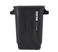 Yinhing Couchette de Cuisine Can Bac Gaspilleur Panier Compact Space Sauvegarde Design avec des Poignées Robustes Empilables pour le Bureau de Salle de Bain RV Salon de Cuisine (BLACK)