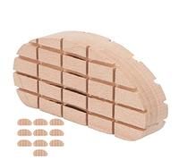 Yinhing Coussinets de Sabot de Cheval en Bois, 10 Pièces, Tampons de Coupe de Sabot de Vache Respirants pour Chevaux et Bovins, Solution de Récupération de