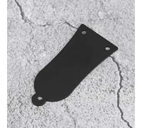 Yinhing Couvercle de Tige en Métal à 3 Trous pour Remplacement de Fer de Guitare Basse en Conception de Cloche Dorée pour (BLACK)