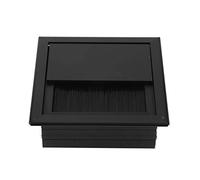 Yinhing Couvercle de Trou d'œillet de Câble en Alliage d'aluminium Rectangulaire de Bureau de Table de qualité Supérieure avec Brosse pour Une Gestion et Une Installation Efficaces des Câbles à la