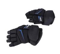 Yinhing de Hockey sur Glace pour Joueurs de Protection des Doigts en Nylon Respirant avec Rembourrage en Mousse EVA Très Bien Ajustés Polyvalents pour Le Hockey de Rue à roulettes 22,86 Cm / 9