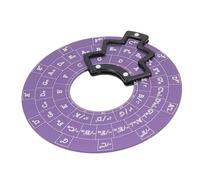 Yinhing Disque de Musique Circle Of Fifths Wheel, Accessoire en Métal de qualité Supérieure pour Guitare, Basse, Piano, Autres Instruments, Outil d'apprentissage Essentiel dans une Finition