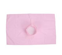 Yinhing Drap de Table de Massage en Pur Coton Lavable et Respirant avec Ouverture pour le Visage, Idéal pour les Salons de Massage, les Spas, les Tatouages et les Soins quotidiens. (PINK)