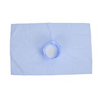 Yinhing Drap de Table de Massage en Pur Coton Lavable et Respirant avec Ouverture pour le Visage, Idéal pour les Salons de Massage, les Spas, les Tatouages et les Soins quotidiens. (BLUE)