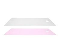 Yinhing Draps de Lit Respirants pour Tables, 2 Pièces, Housses en Polyester pour Salon de beauté, SPA, Douceur Respectueuse de la Peau, Couleur café foncé Blanc Facile (Blanc Rose)