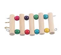 Yinhing Échelle pour Animaux de Compagnie, Escalier Pliable, Balançoire pour Gerbille, Hamster, Ara, Petits Animaux, 7 Marches, Jouet d'escalade Interactif de Taille Moyenne pour Le Plaisir et (S