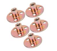 Yinhing Écrou à Bride, té de Fixation de Meubles en Fer galvanisé à 3 Trous, écrou de Base Rond avec Moulage en une Seule Pièce, pour la Connexion et la Fixation de Meubles (M8)