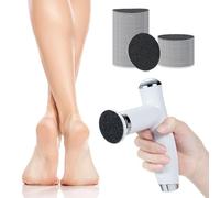 Yinhing Éliminateur électrique de Callosités pour Pieds, Lime et Meuleuse sans Fil avec 60 Disques de Papier de Verre de Remplacement, Outil de Pédicure Professionnel pour Talons Fissurés, Peaux