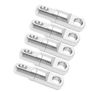 Yinhing Émerillons de Pêche en Acier Inoxydable Connecteur de Crochet de Roulement à 360 ° Forte Force de Traction 85 Kg 220 Kg Accessoires de Pêche Compacts Légers Ensemble de 5 Pièces (7#)