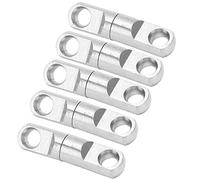 Yinhing Émerillons de Pêche en Acier Inoxydable Connecteur de Crochet de Roulement à 360 ° Forte Force de Traction 85 Kg 220 Kg Accessoires de Pêche Compacts Légers Ensemble de 5 Pièces (5#)