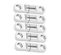 Yinhing Émerillons de Pêche en Acier Inoxydable Connecteur de Crochet de Roulement à 360 ° Forte Force de Traction 85 Kg 220 Kg Accessoires de Pêche Compacts Légers Ensemble de 5 Pièces (6#)
