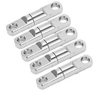 Yinhing Émerillons de Pêche en Acier Inoxydable Connecteur de Crochet de Roulement à 360 ° Forte Force de Traction 85 Kg 220 Kg Accessoires de Pêche Compacts Légers Ensemble de 5 Pièces (3.5#)