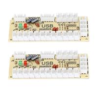 Yinhing Encodeur de Contrôleur de Jeu d' USB à Retardement, pour PC, Configuration de Joystick Personnalisée, DIY, RetroQM070916, Compatible avec MAME (QM070913 (double))