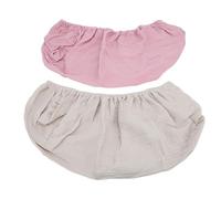 Yinhing Ensemble de 2 Housses de Matelas à Langer Douces et Respirantes, Housses de Table à Langer de Haute qualité, Draps de Matelas de Couleur pour les Thèmes café et Abricot dans la Décoration de