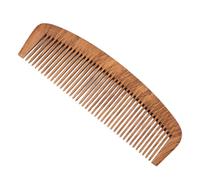 Yinhing Ensemble de 2 Peignes en Bois de qualité Supérieure, Peigne en Bois Antistatique pour le Contrôle des Frisottis, Idéal pour les Types de Barbe et de Cheveux, Conception Portable et Adaptée