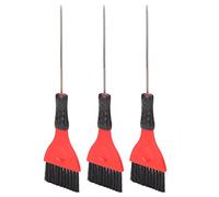 Yinhing Ensemble de 3 Pinceaux Professionnels pour Teinture Capillaire avec Broche en Acier Inoxydable, Conception Détachable, Contrôle Ergonomique en Nylon pour une Application Facile pour la