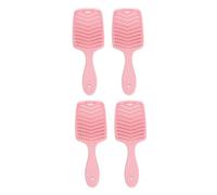 Yinhing Ensemble de 4 Brosses à Cheveux Démêlantes Ventilées, Poignée Ergonomique, Brosse à Palette en Forme de V pour un Séchage Rapide, Séchage par Soufflage, Massage du Cuir