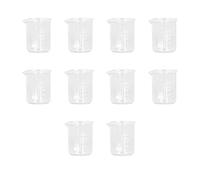 Yinhing Ensemble de Béchers en Verre de Laboratoire de 50 Ml, 10 Pièces, Bécher en Verre Borosilicate épais avec échelle de Mesure Claire pour les Expériences Industrielles et éducatives
