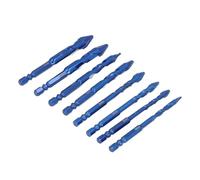 Yinhing Ensemble de Bits de Perceuse, Bit de Pilote d'impact réglé avec un Tige de Tige Hexagonale de 1/4 Pouces Standard à Haute Vitesse en Acier en Acier M35 8 PC