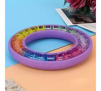 Yinhing Ensemble de Boîtes de Rangement de Canettes en Silicone, 24 Pièces, Organisateurs Flexibles pour la Couture à Domicile, Bricolage, Travail Manuel, Support d'économie de Canette pour un