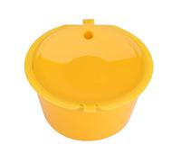 Yinhing Ensemble de Capsules de café Réutilisables, 5 Pièces, qualité Alimentaire PP 304, en Acier Inoxydable, Solution Rentable pour une Expérience de café Personnalisable (couleur jaune)