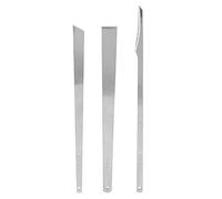 Yinhing Ensemble de Couteaux de Pédicure Professionnels, Outils de Correction des Ongles D'orteil en Acier, Kit D'élimination des Cuticules pour Usage Domestique et Spa, 3 Lames